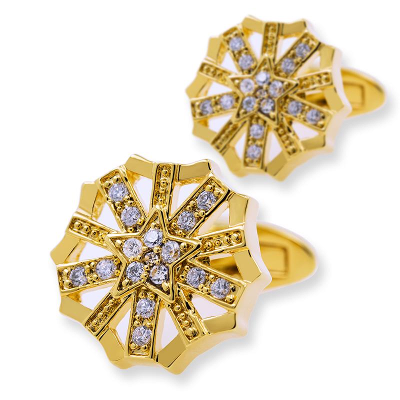 Crystal Star Cufflinks cufflink    - Sophisticated Gentlemen