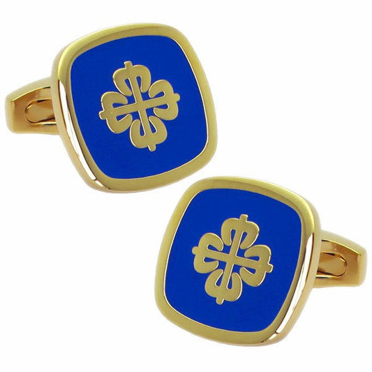 Grand Cross in Gold Cufflinks cufflink    - Sophisticated Gentlemen