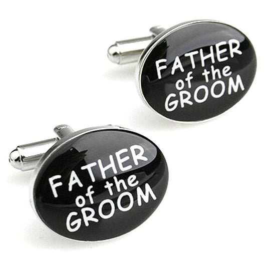 Wedding Series Father Of The Groom Cufflinks cufflink    - Sophisticated Gentlemen