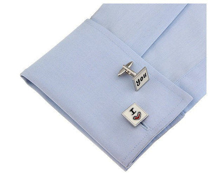 Wedding Series I Love You Cufflinks cufflink    - Sophisticated Gentlemen