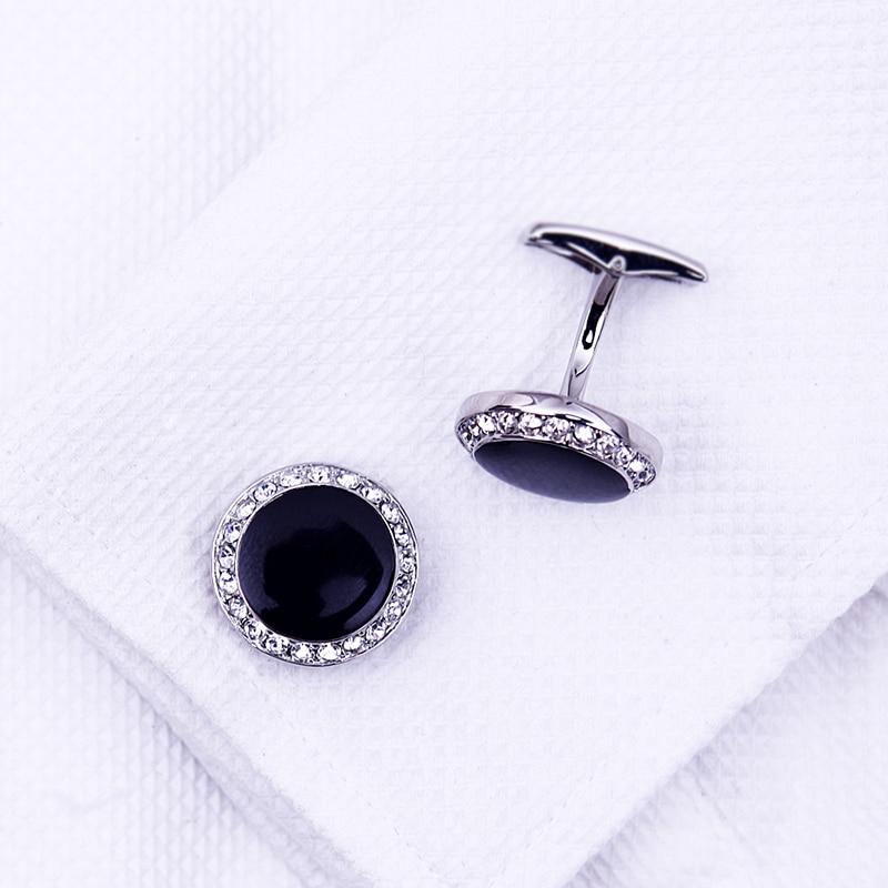 Gent's Crystal Black Tuxedo Cufflinks-Cufflinks-from-Gentlemanclothing.com.jpg