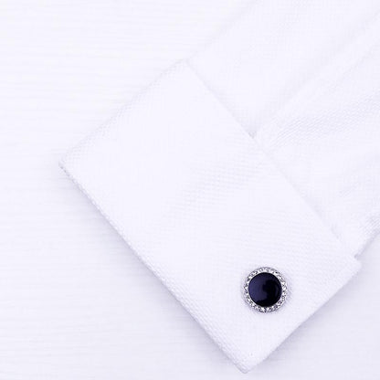 Gent's Crystal Black Tuxedo Cufflinks-Cufflinks-from-Gentlemanclothing.com.jpg