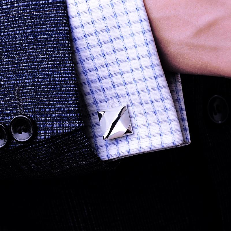 Gent's Silver Plated White Stone Cufflinks-Cufflinks-from-Gentlemanclothing.com.jpg