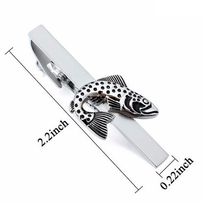 Leaping Fish Tie Clip tie clip    - Sophisticated Gentlemen