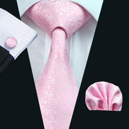 Baby Pink Tie Set tie sets Standard packaging   - Sophisticated Gentlemen