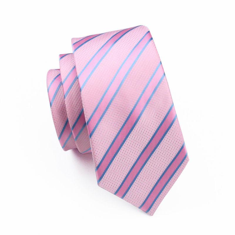 Bubblegum Pink Striped Tie Set tie sets    - Sophisticated Gentlemen