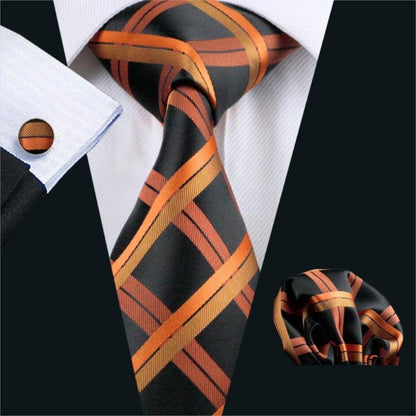 City Lights Tie, Pocket Square and Cufflinks tie sets Standard packaging   - Sophisticated Gentlemen