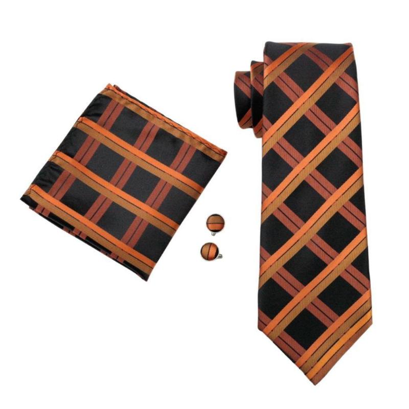 City Lights Tie, Pocket Square and Cufflinks tie sets    - Sophisticated Gentlemen