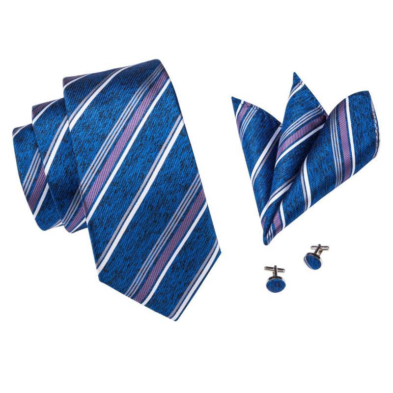 Denim Tie, Pocket Square and Cufflinks tie sets    - Sophisticated Gentlemen