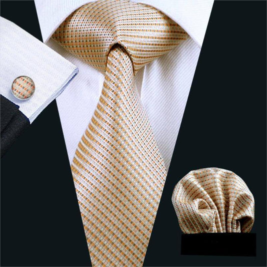 Tree Python Tie, Pocket Square and Cufflinks tie sets Standard packaging   - Sophisticated Gentlemen