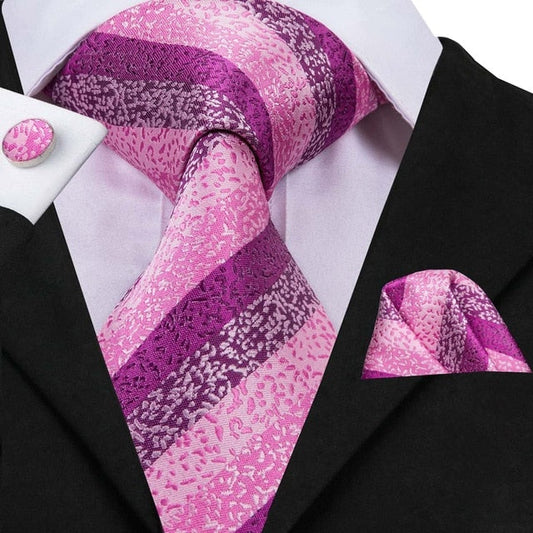 Elegant Colorful Striped Tie Set tie sets    - Sophisticated Gentlemen