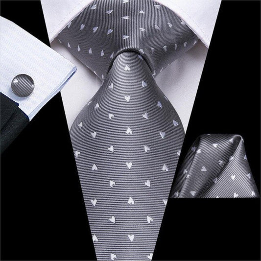 Hearts Premium Tie Set tie sets Standard packaging   - Sophisticated Gentlemen