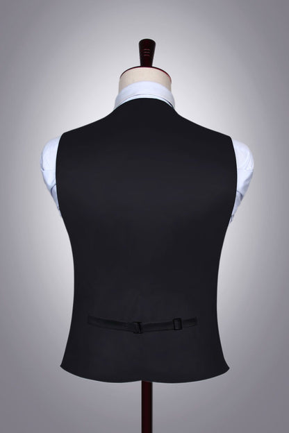 Black and Green Paisley Vest Set vest    - Sophisticated Gentlemen