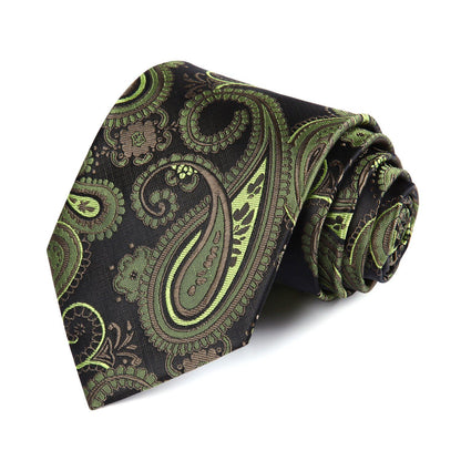 Black and Green Paisley Vest Set vest    - Sophisticated Gentlemen