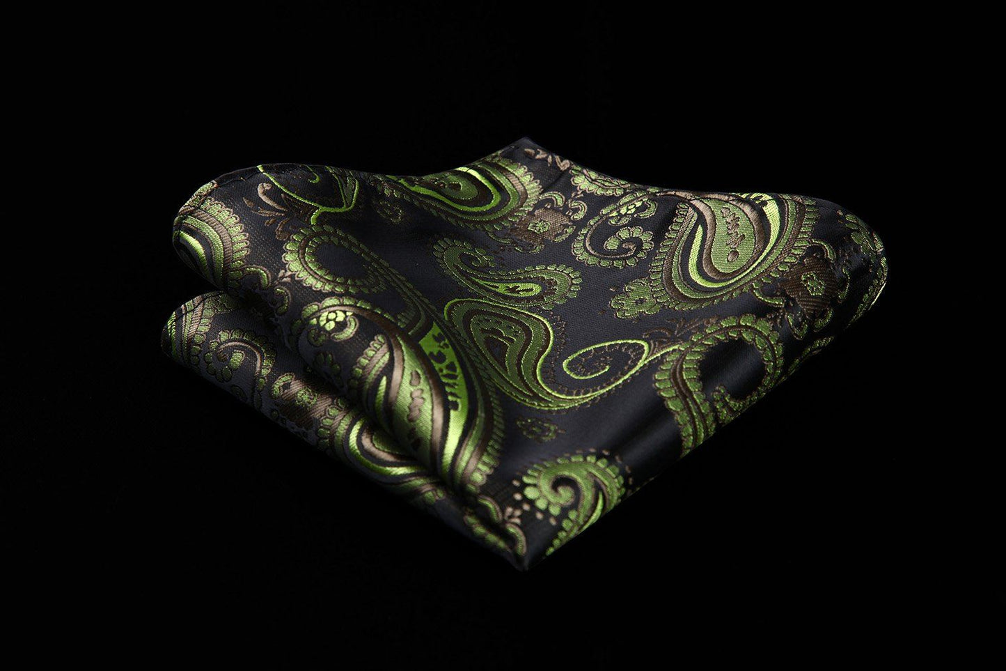 Black and Green Paisley Vest Set vest    - Sophisticated Gentlemen