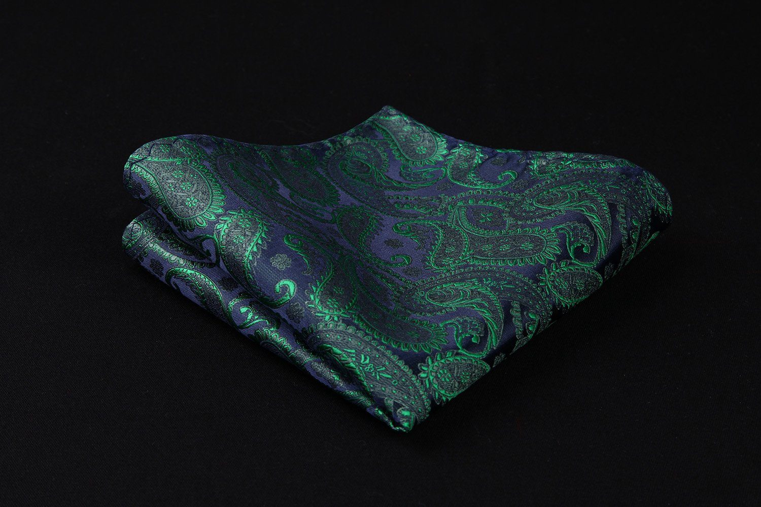 Green and Navy Paisley Vest Set vest    - Sophisticated Gentlemen